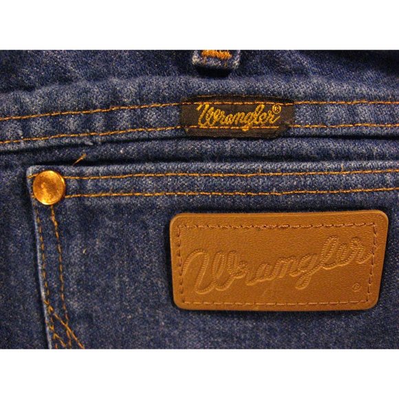 Wrangler Vintage CUTOFF JEAN SHORTS Cut Off Size 32 Blue Denim - Picture 6 of 8
